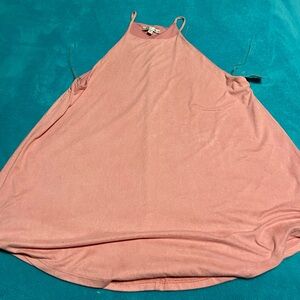Dusty Pink Velvet tank top